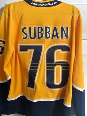 Fanatics NASHVILLE PREDATORS PK SUBBAN Breakaway Men’s JERSEY Sz Small New!